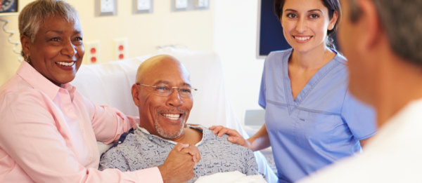 patients talking to doctor